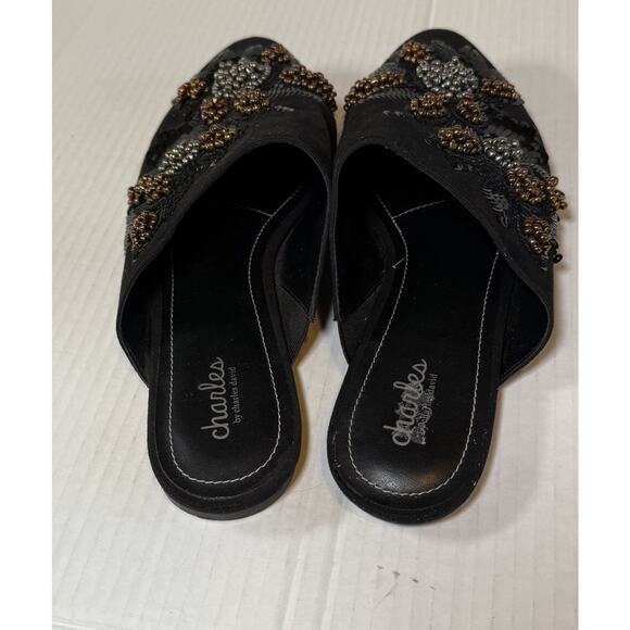 Charles by Charles David Women's Size 10M Fickle Beaded Embellished Mule Black - Picture 7 of 11